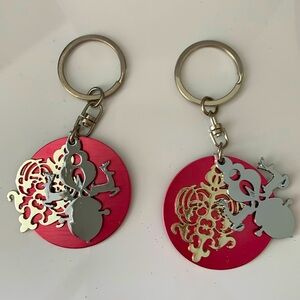 Gift Tags Keychain. Set of 2